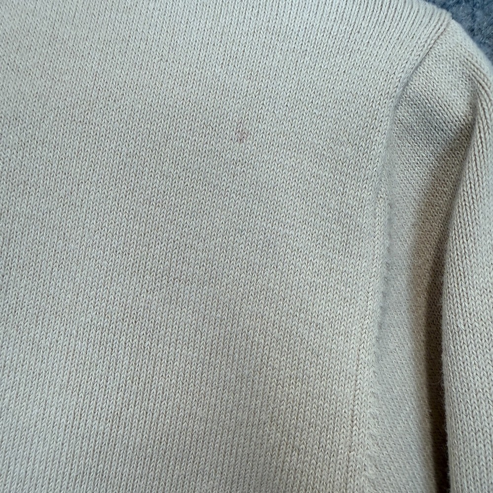 Lauren‎ Ralph Lauren 1/4 Hunting Sweater Womens Medium Suede Shoulder Patch - Picture 4 of 13